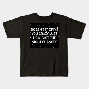 Night changes design Kids T-Shirt